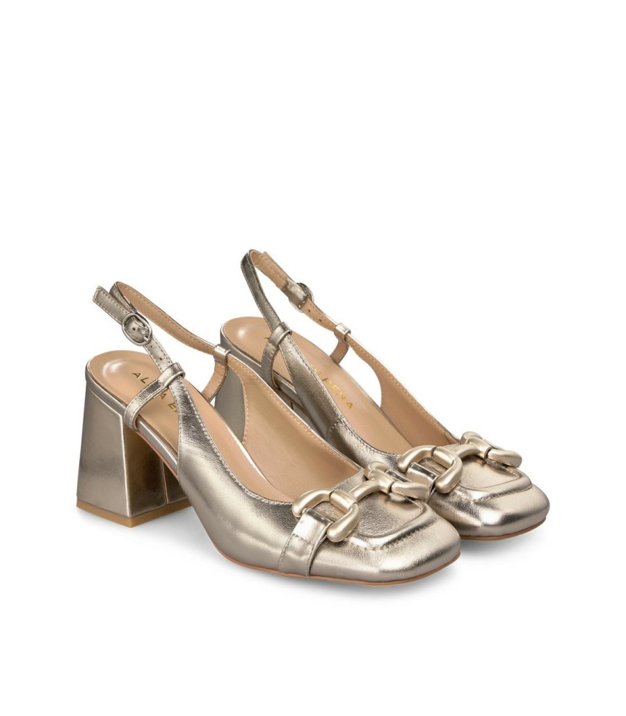 Pumps | Alma En Pena Square Heeled Buckle Shoe