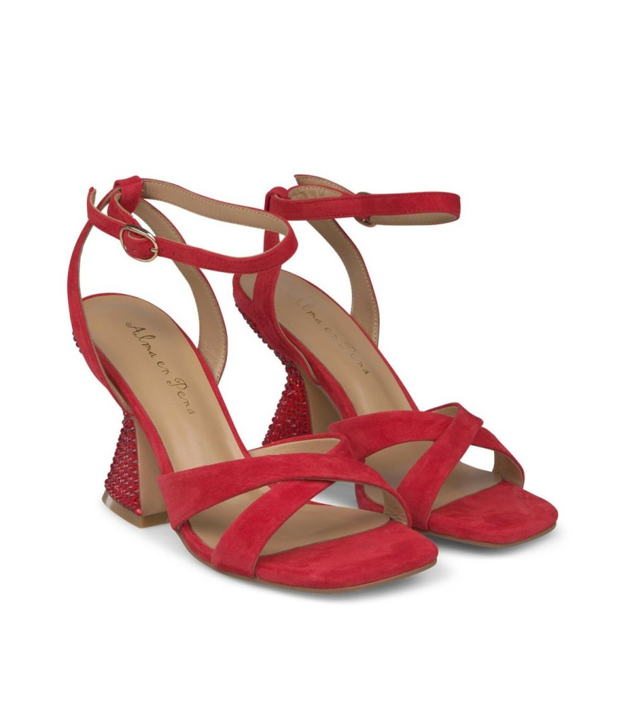 High Heel Sandals | Alma En Pena Funnel Heel Sandal Stones