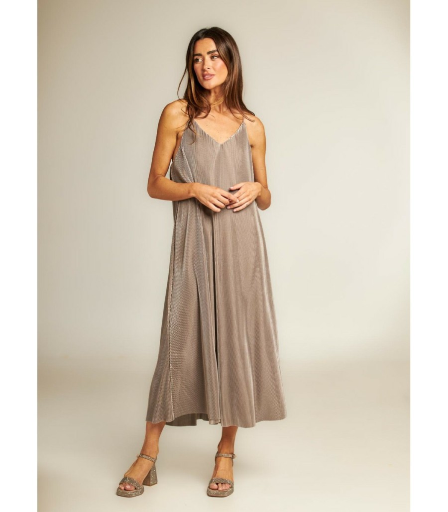 Long Dresses | Alma En Pena Pleated Midi Dress