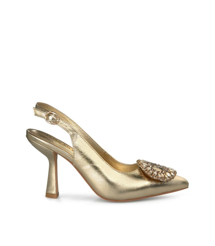 Pumps | Alma En Pena Heeled Shoe Circular Brooch