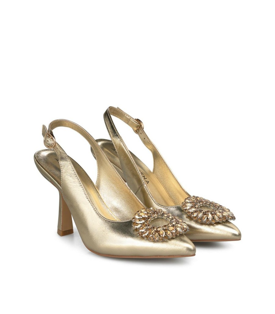 Pumps | Alma En Pena Heeled Shoe Circular Brooch