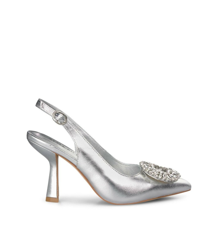 Pumps | Alma En Pena Heeled Shoe Circular Brooch