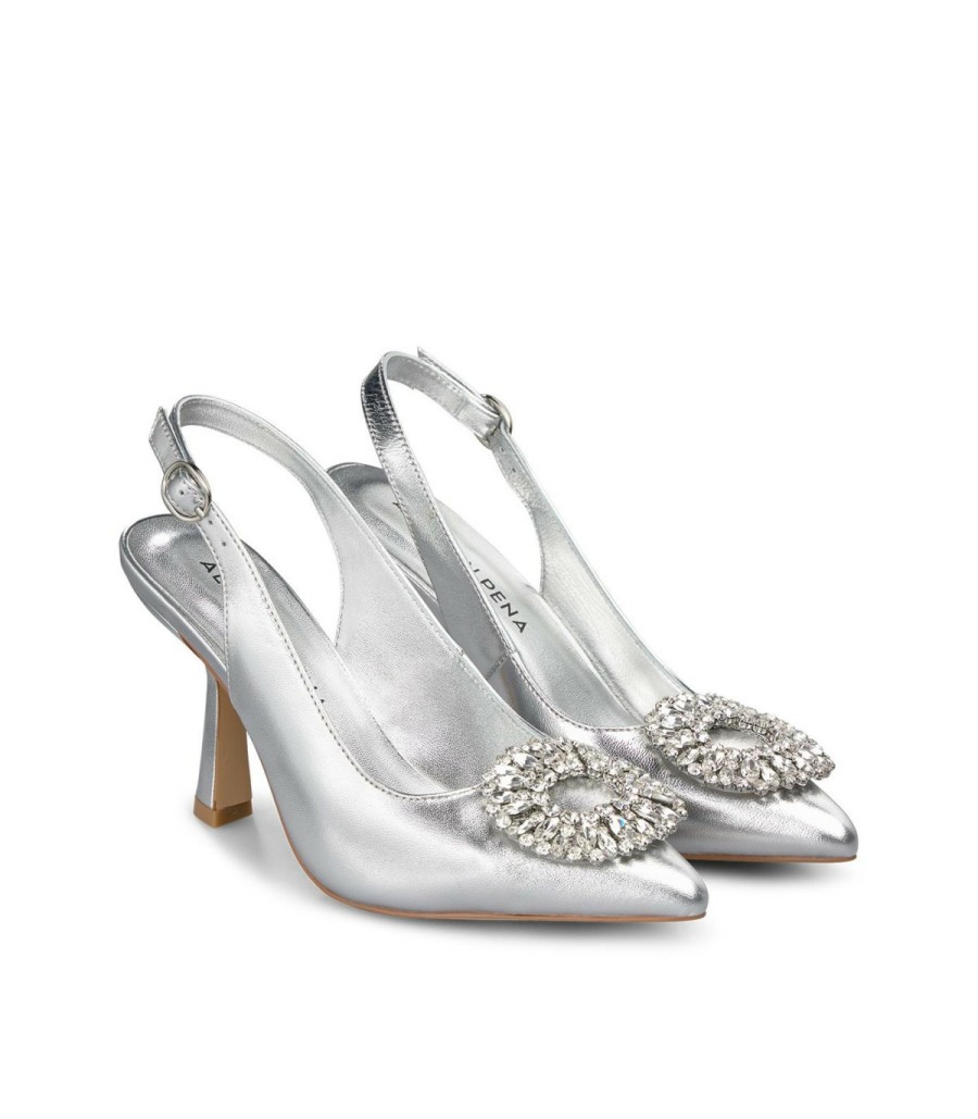 Pumps | Alma En Pena Heeled Shoe Circular Brooch