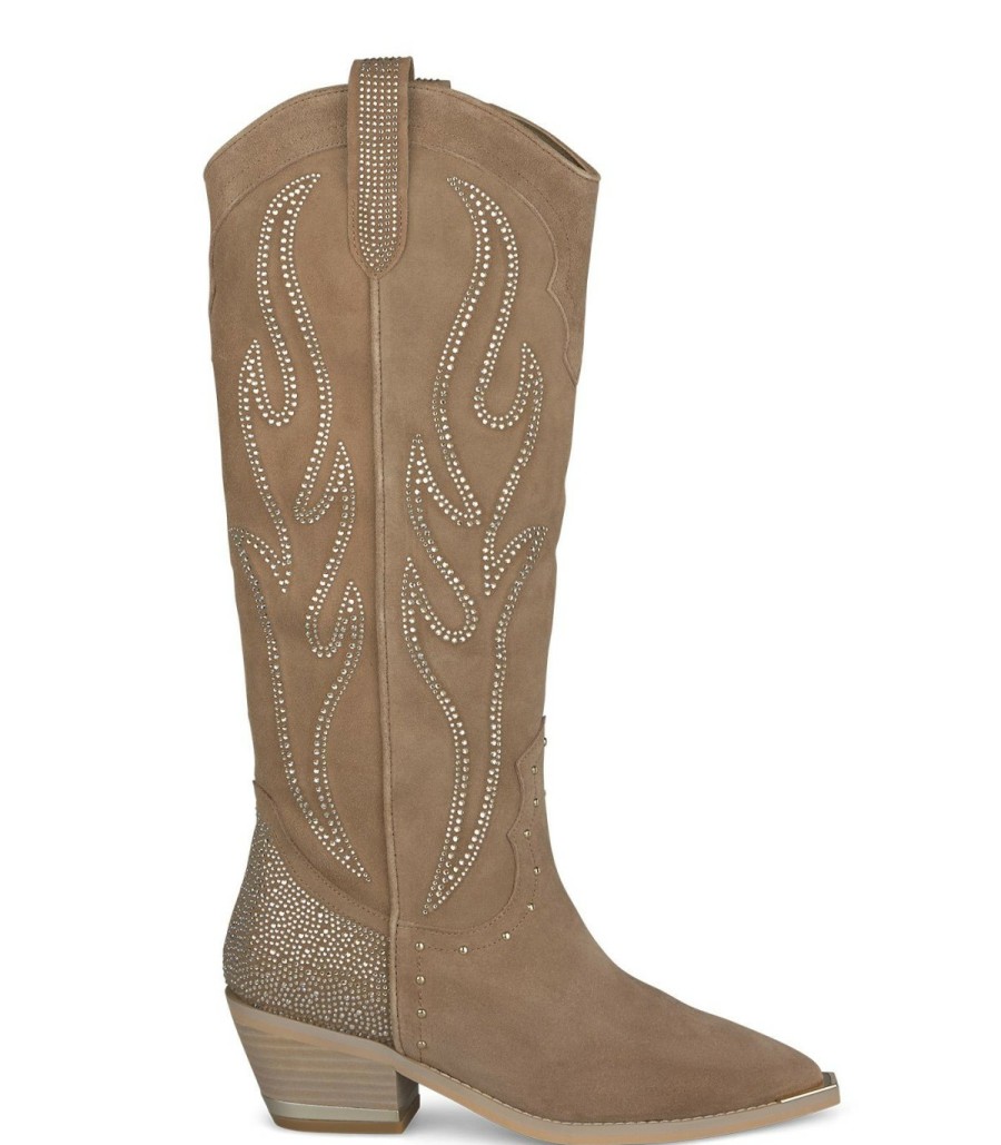 Boots | Alma En Pena Cowboy Boot Embellished With Rhinestones