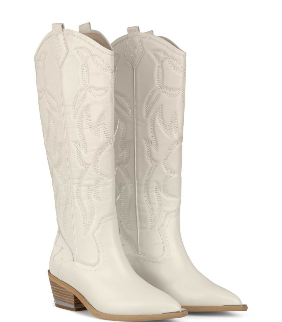 Boots | Alma En Pena Embroidered Flat Boot