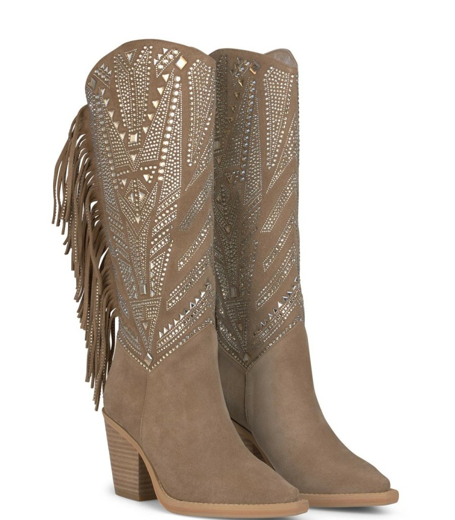 Boots | Alma En Pena Glitter And Fringes Boot