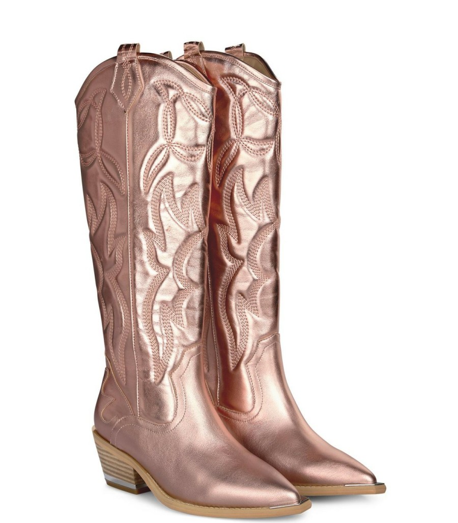 Boots | Alma En Pena Embroidered Flat Boot