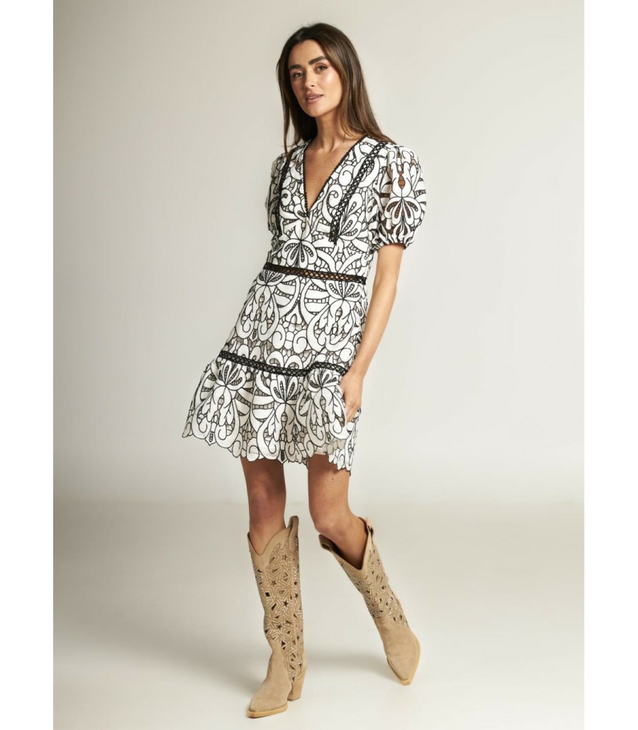 Short Dresses | Alma En Pena Mini Dress With Openwork