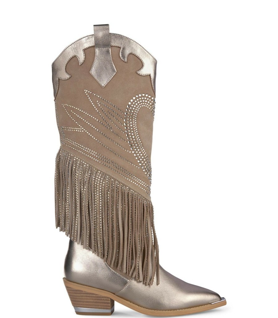 Boots | Alma En Pena Fringed Cowboy Boot