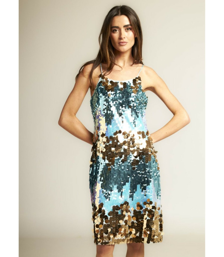 Short Dresses | Alma En Pena Multi Sequin Dress