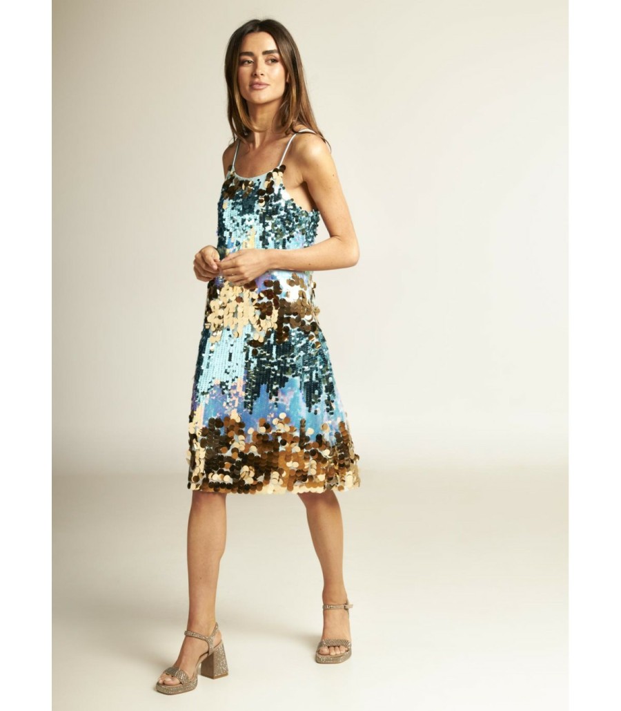 Short Dresses | Alma En Pena Multi Sequin Dress