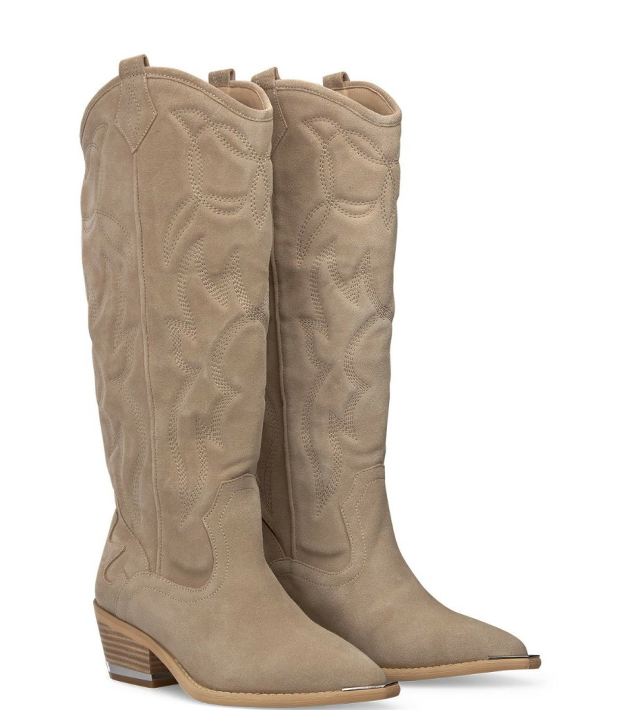 Boots | Alma En Pena Embroidered Flat Boot