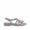 Flat Sandals | Alma En Pena Flat Sandal Snake Rhinestones