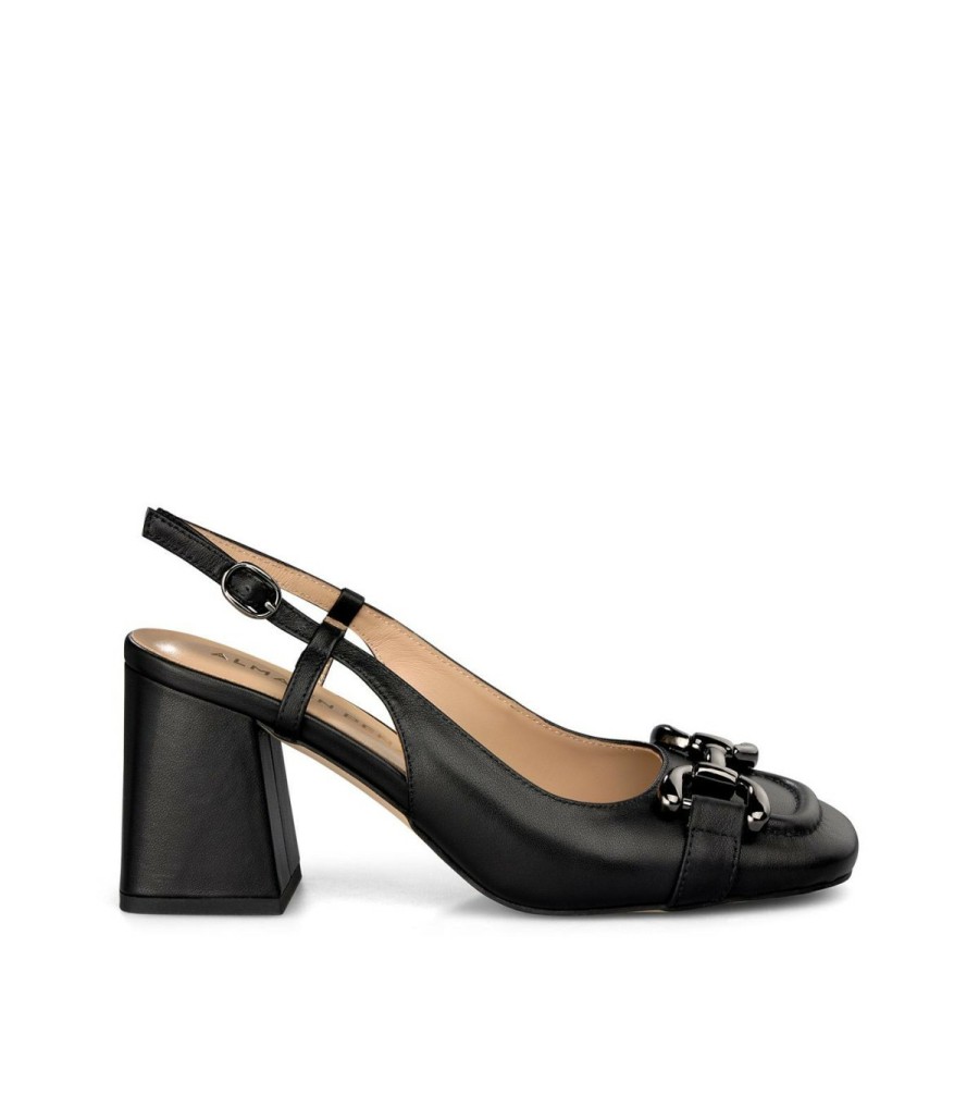 Pumps | Alma En Pena Square Heeled Buckle Shoe