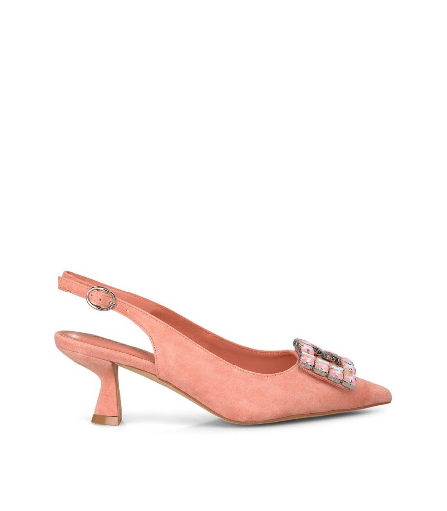 Pumps | Alma En Pena Square Embellished Heeled Shoe