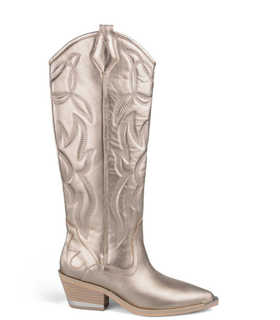 Boots | Alma En Pena Flat Cowboy Boot