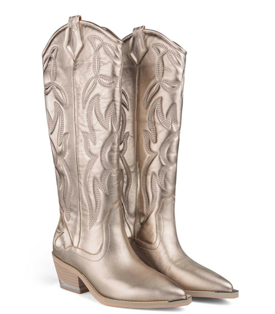 Boots | Alma En Pena Flat Cowboy Boot