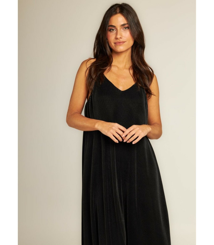 Long Dresses | Alma En Pena Pleated Midi Dress