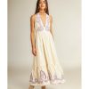 Long Dresses | Alma En Pena Embroidered Midi Dress