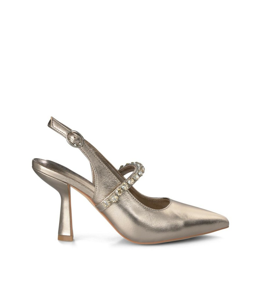 Pumps | Alma En Pena Heeled Shoe With Rhinestones Strap