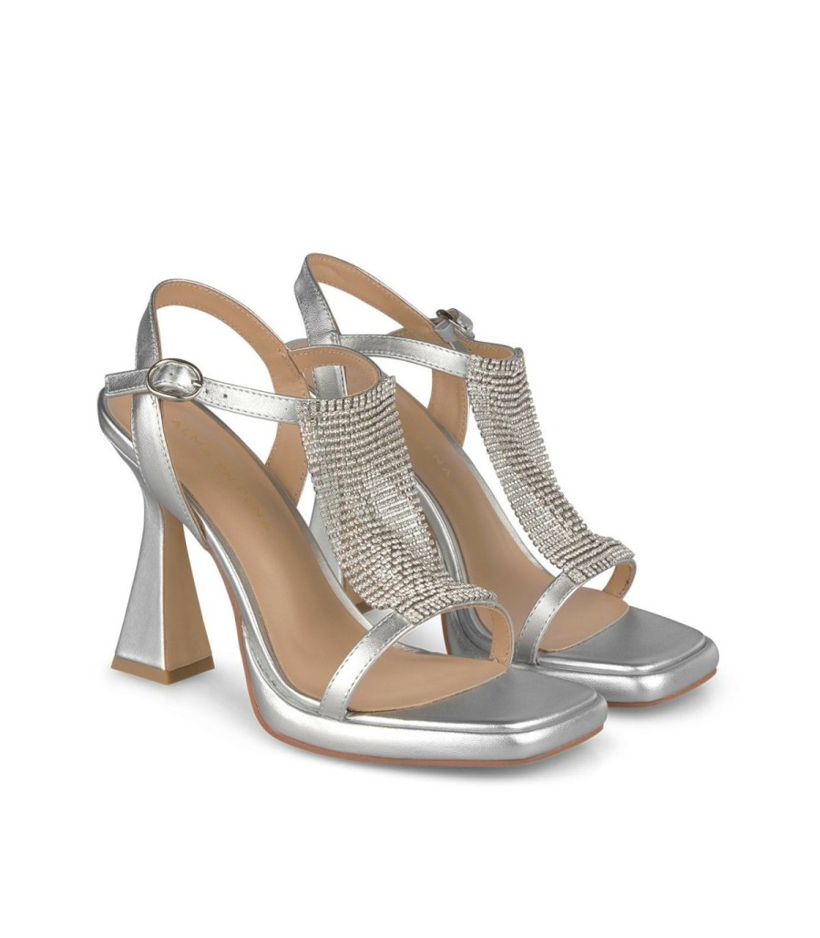 High Heel Sandals | Alma En Pena Sandalia Maya De Pedreria