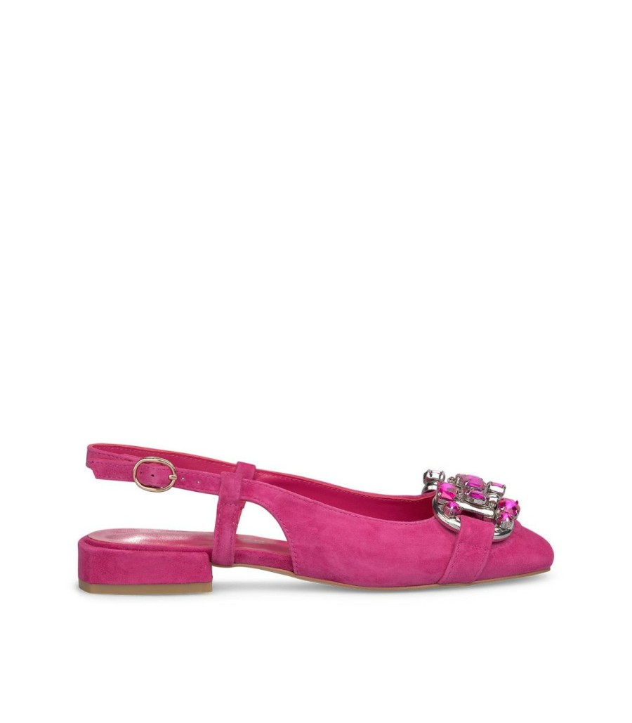 Flat Shoes | Alma En Pena Rhinestone Buckle Shoe