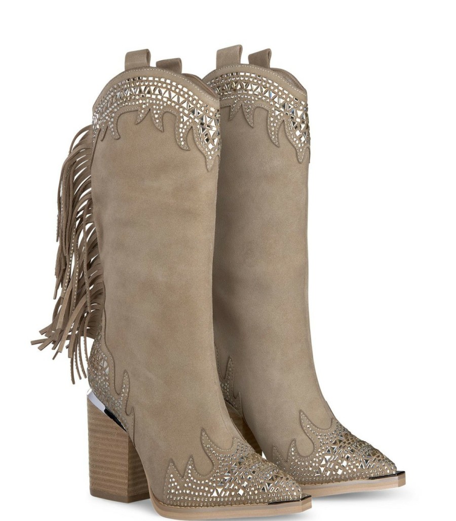 Ankle Boots | Alma En Pena Fringed Boot With Glitter