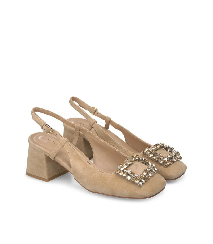 Pumps | Alma En Pena Square Embellished Shoe