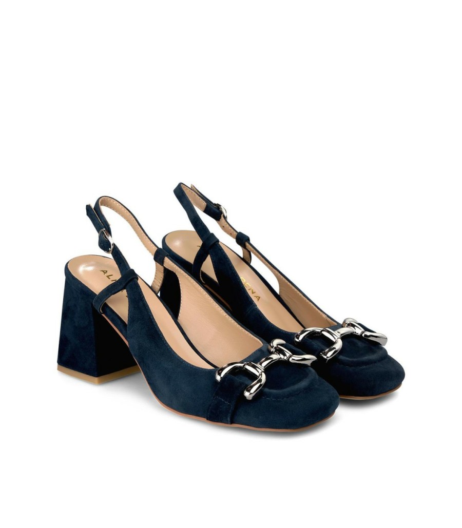 Pumps | Alma En Pena Square Heeled Buckle Shoe