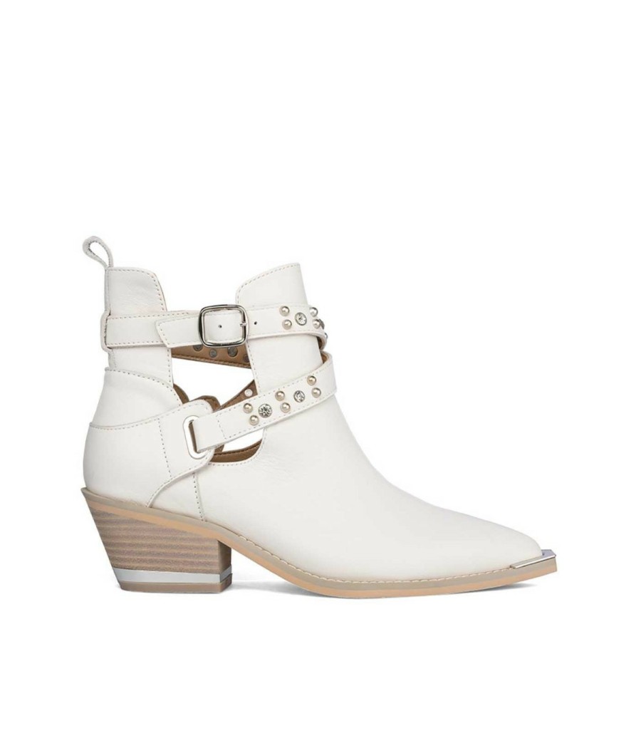 Ankle Boots | Alma En Pena Buckle Studded Ankle Boots