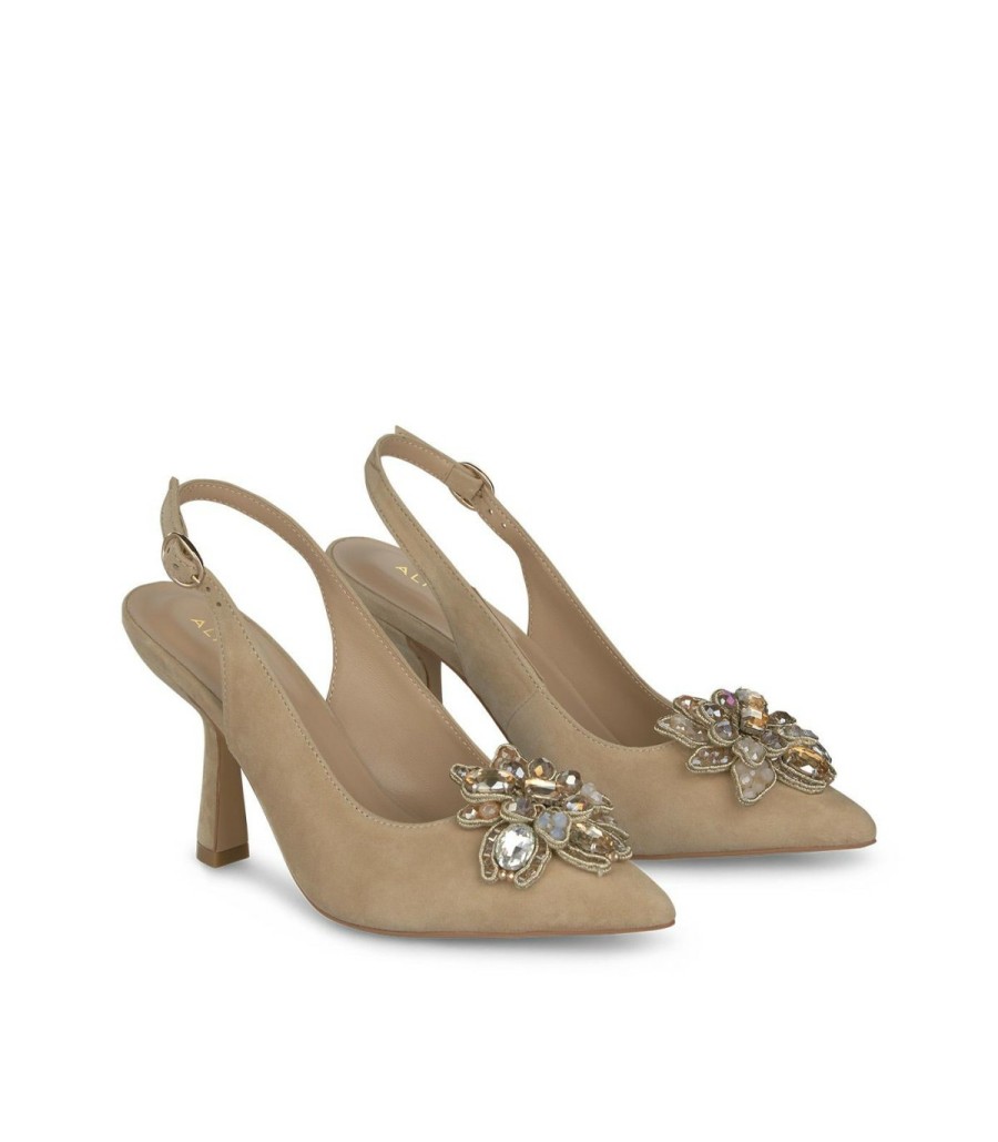 Pumps | Alma En Pena Brooch Flower Heel Shoe