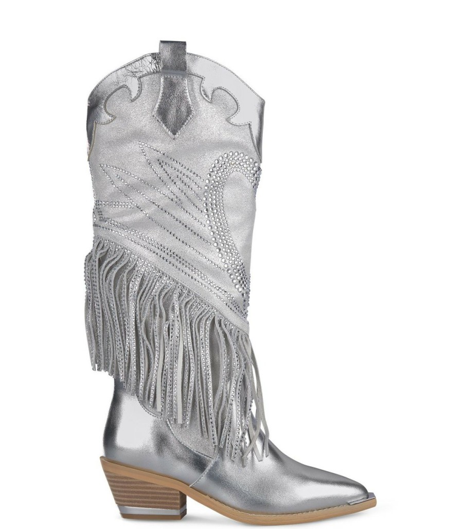 Boots | Alma En Pena Fringed Cowboy Boot