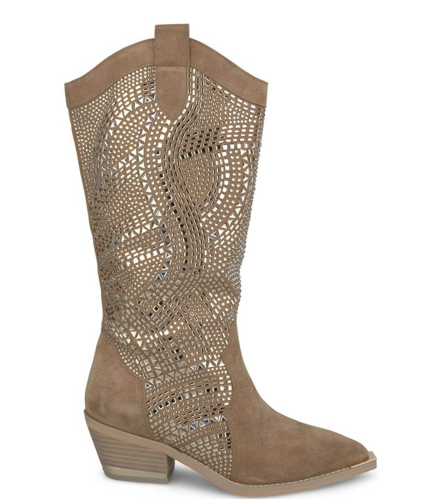 Boots | Alma En Pena Cowboy Boot With Rhinestones