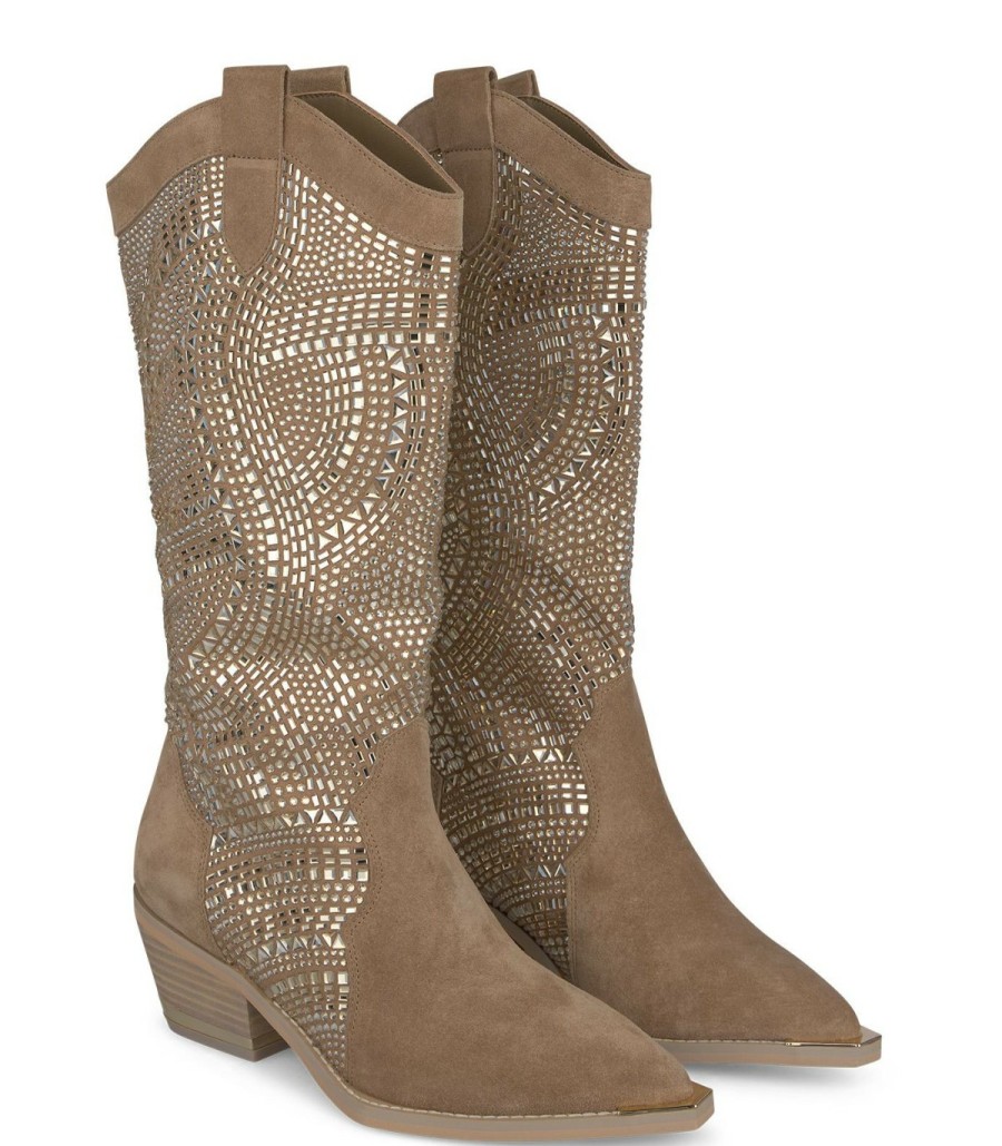 Boots | Alma En Pena Cowboy Boot With Rhinestones