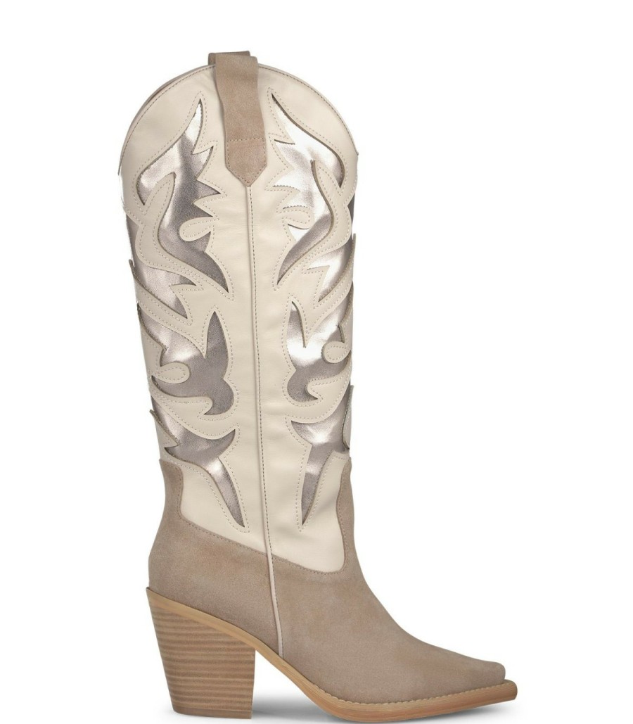 Boots | Alma En Pena Embroidered Heeled Boot