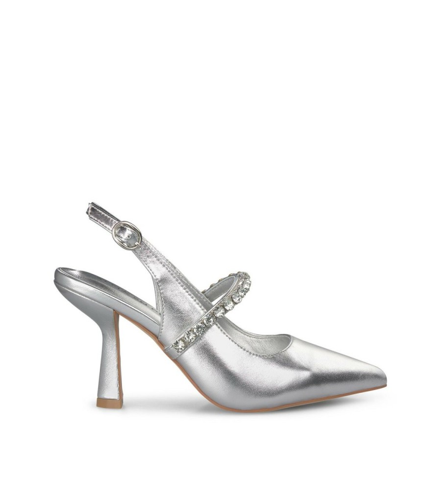 Pumps | Alma En Pena Heeled Shoe With Rhinestones Strap