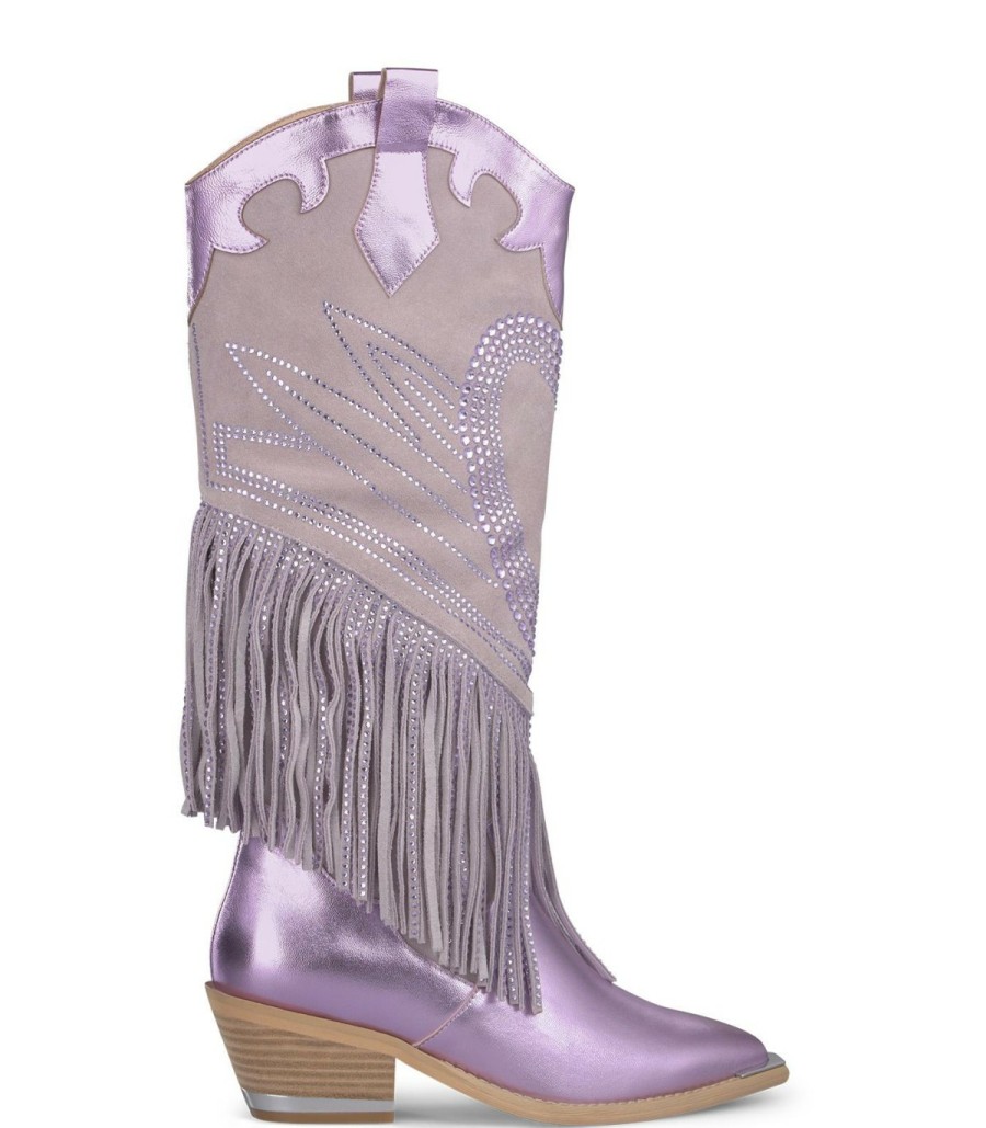 Boots | Alma En Pena Fringed Cowboy Boot