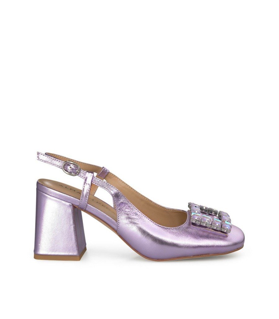 Pumps | Alma En Pena Square Heeled Brogue Shoe