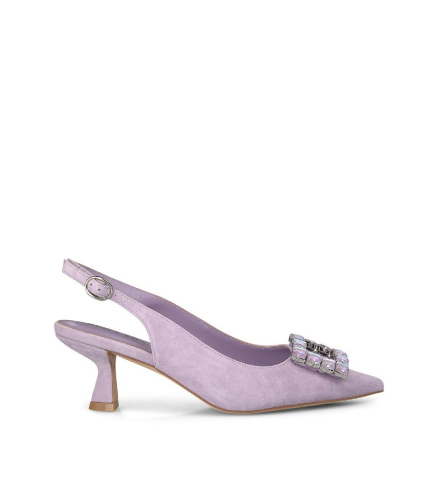 Pumps | Alma En Pena Square Embellished Heeled Shoe