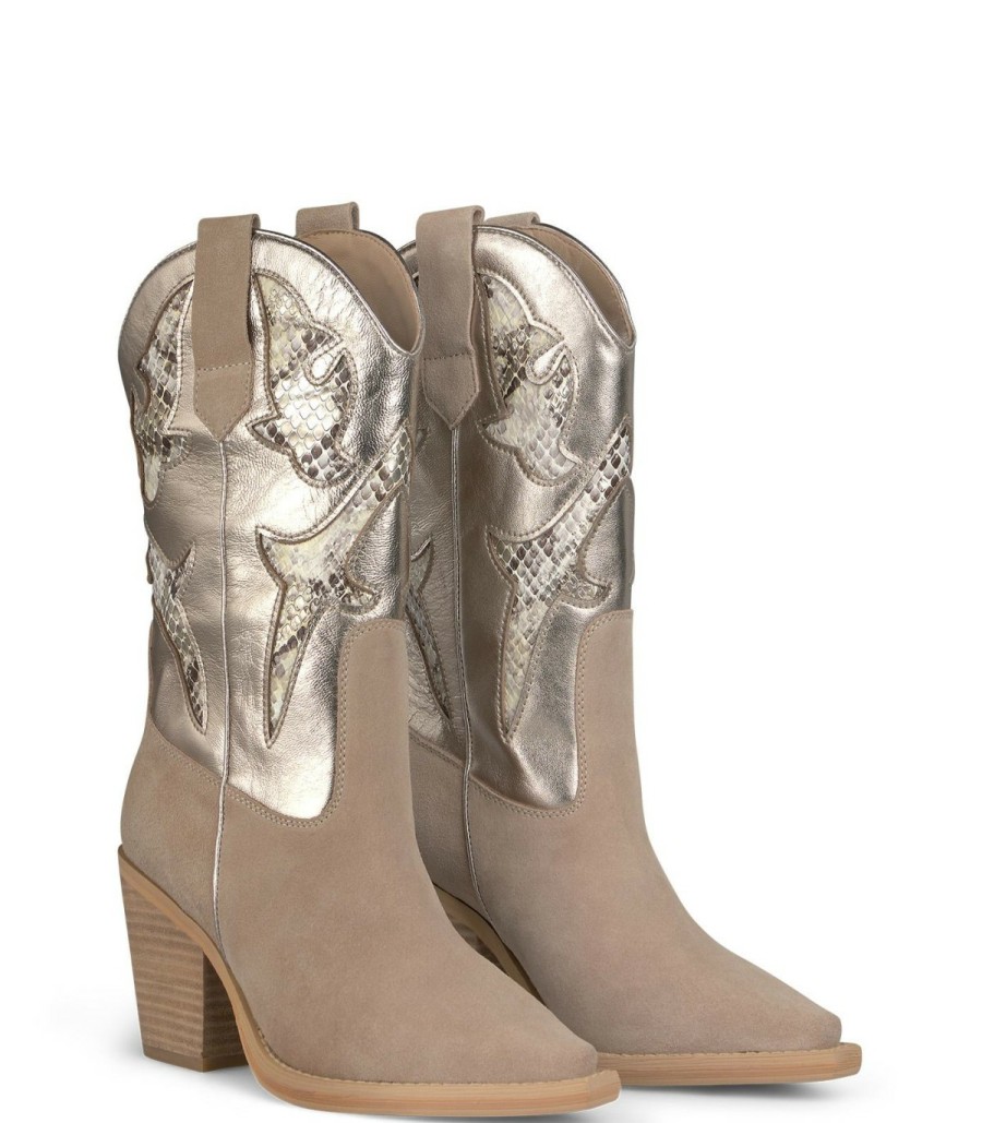 Ankle Boots | Alma En Pena Embroidered Cowboy Ankle Boots