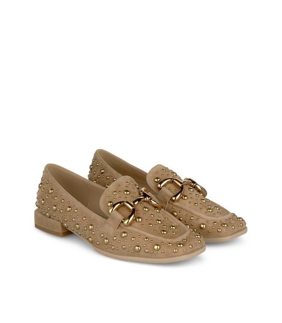 Flat Shoes | Alma En Pena Moccasin Studs