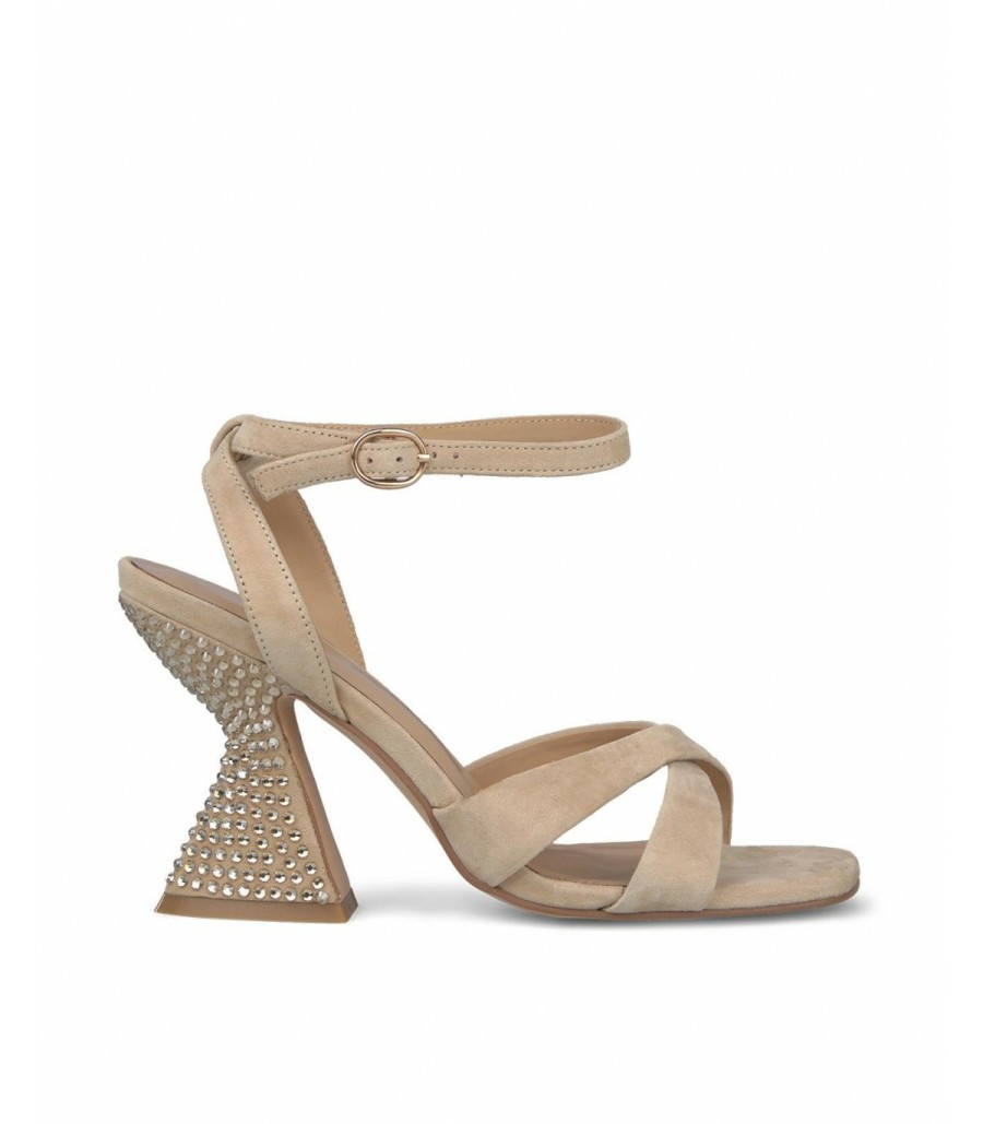 High Heel Sandals | Alma En Pena Funnel Heel Sandal Stones