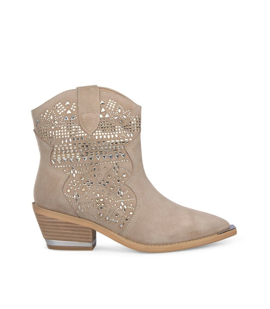 Ankle Boots | Alma En Pena Flat Glitter Ankle Boot