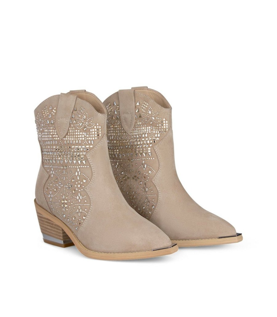 Ankle Boots | Alma En Pena Flat Glitter Ankle Boot